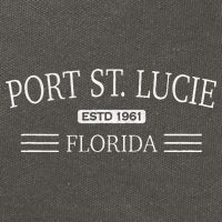 Port St Lucie Florida FL Cotton Canvas Backpack