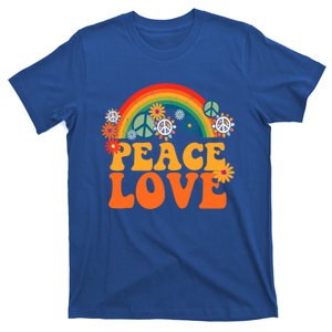 Peace Sign Love 60s 70s Tie Dye Hippie Halloween Gift T-Shirt