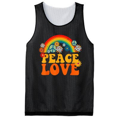 PEACE SIGN LOVE 60s 70s Tie Dye Hippie Halloween Costume Mesh Reversible Basketball Jersey Tank