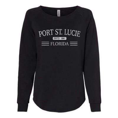 Port St Lucie Florida FL Womens California Wash Sweatshirt