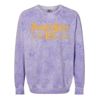 Pumpkin Spice Life Colorblast Crewneck Sweatshirt