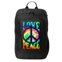 Peace Sign Love 60S 70S Tie Dye Hippie Costume City Backpack