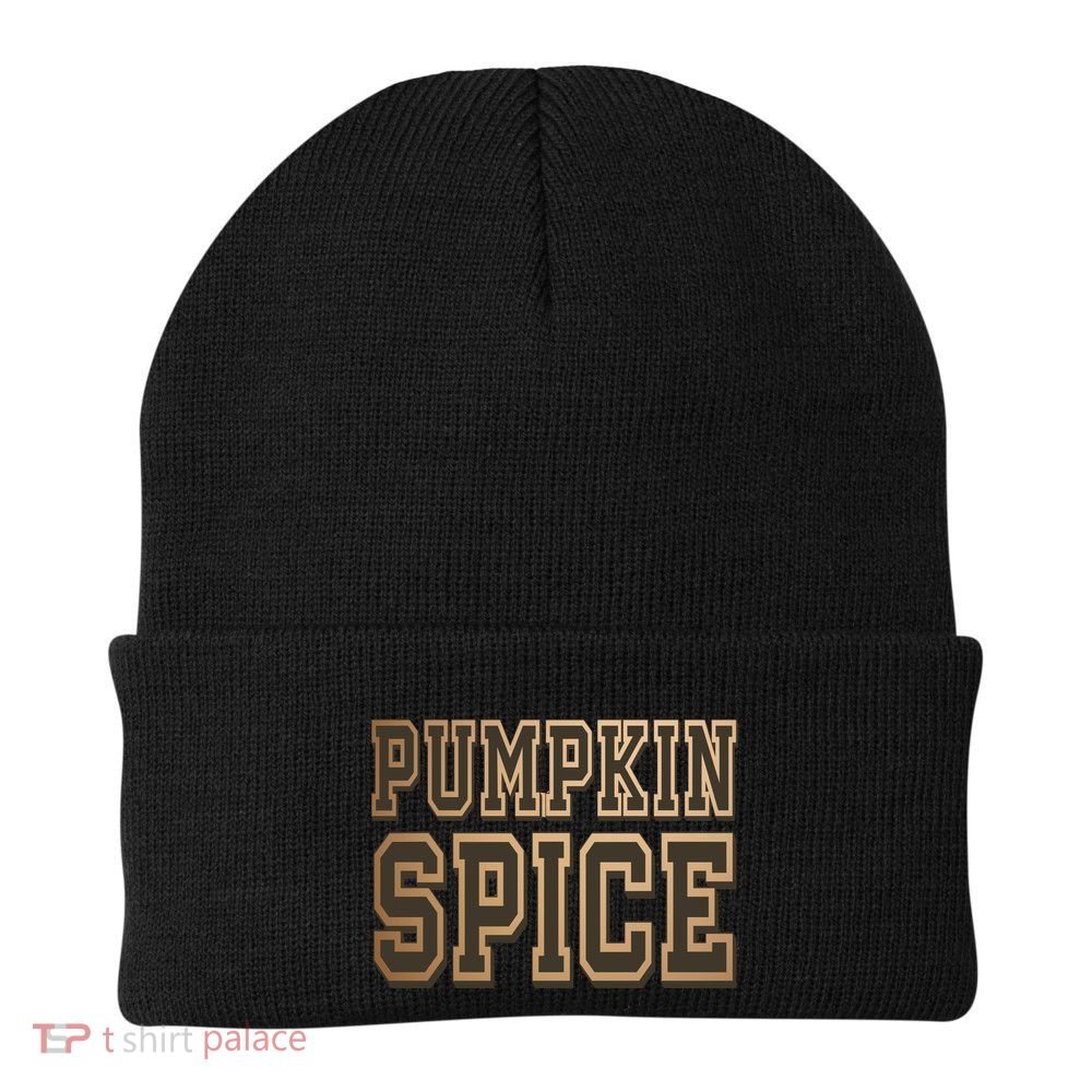 Pumpkin Spice Lover Fall Knit Cap Winter Beanie