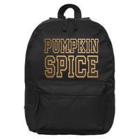 Pumpkin Spice Lover Fall 16 in Basic Backpack