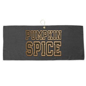 Pumpkin Spice Lover Fall Large Microfiber Waffle Golf Towel