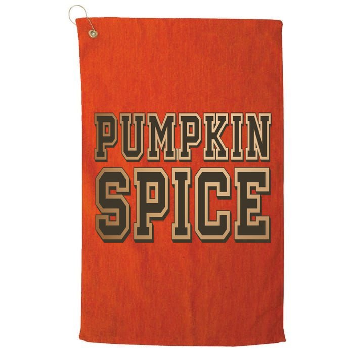 Pumpkin Spice Lover Fall Platinum Collection Golf Towel