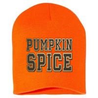 Pumpkin Spice Lover Fall Short Acrylic Beanie