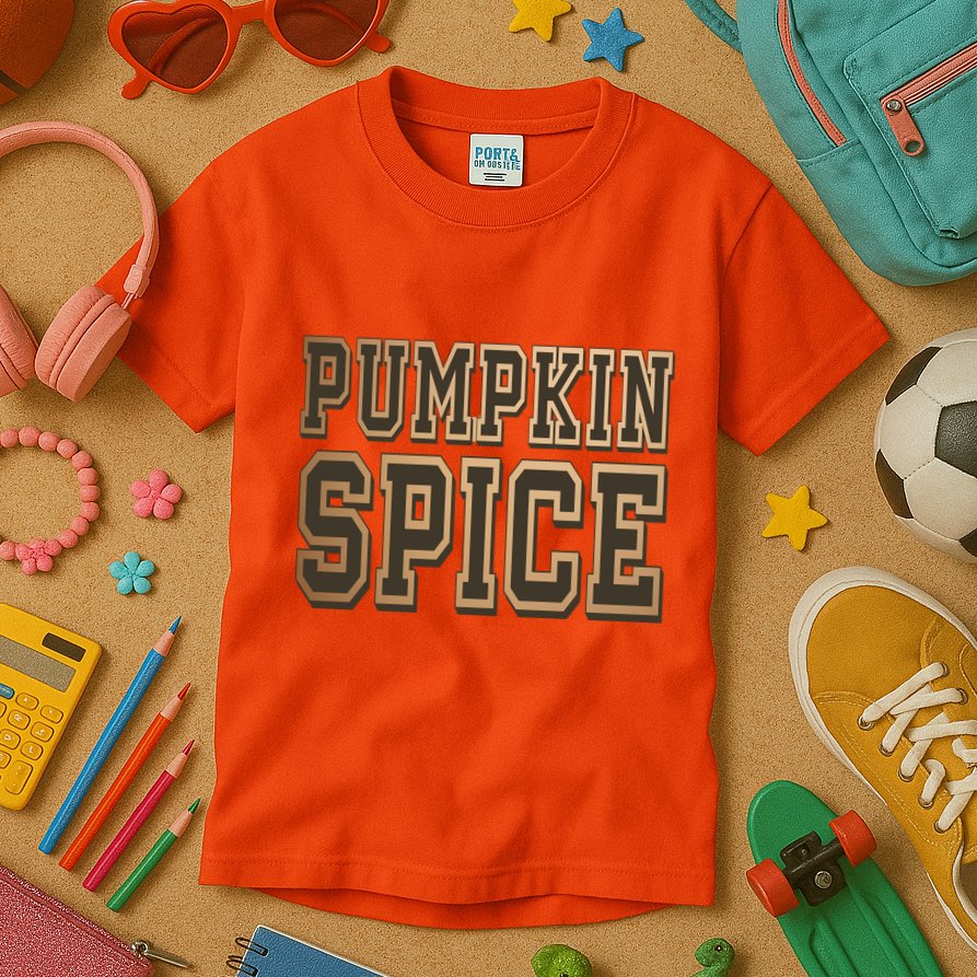 Pumpkin Spice Lover Fall Kids T-Shirt