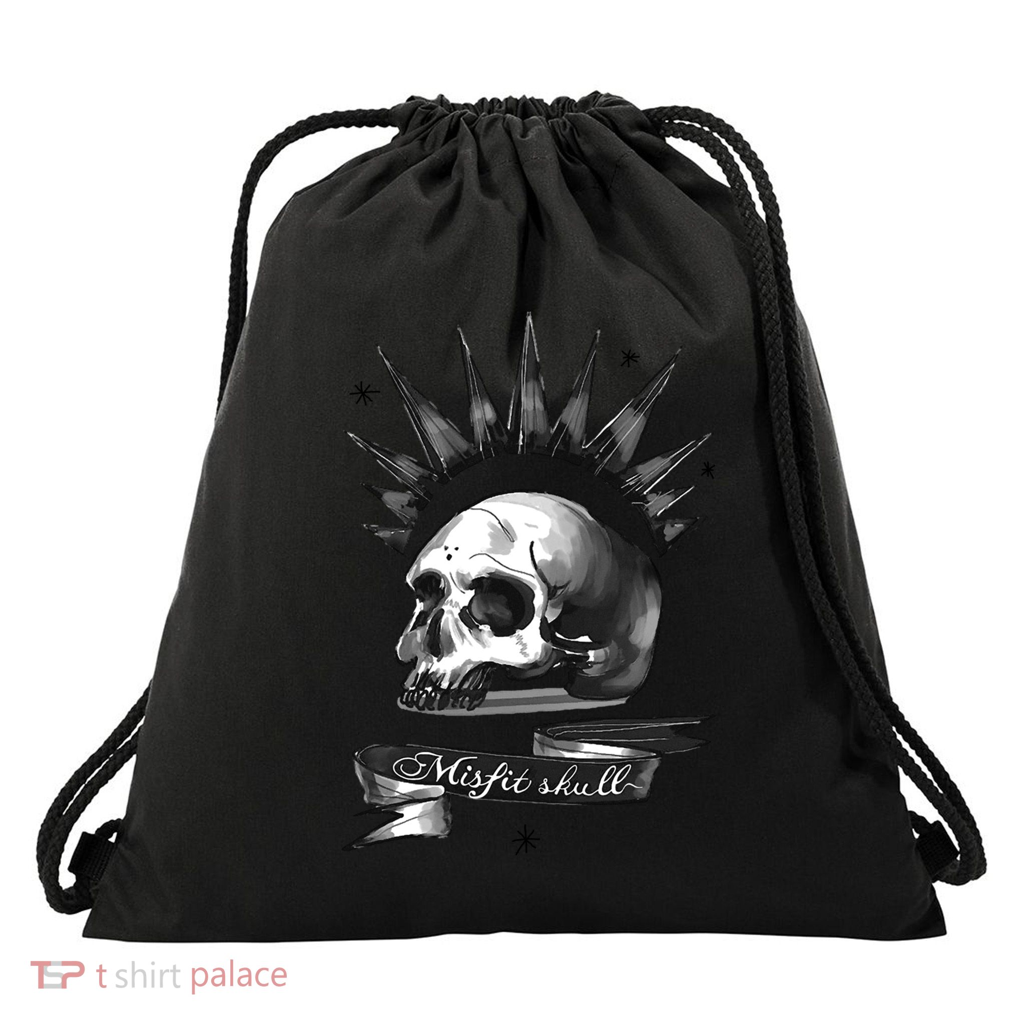 Punk Skull Life Is Strange Drawstring Bag