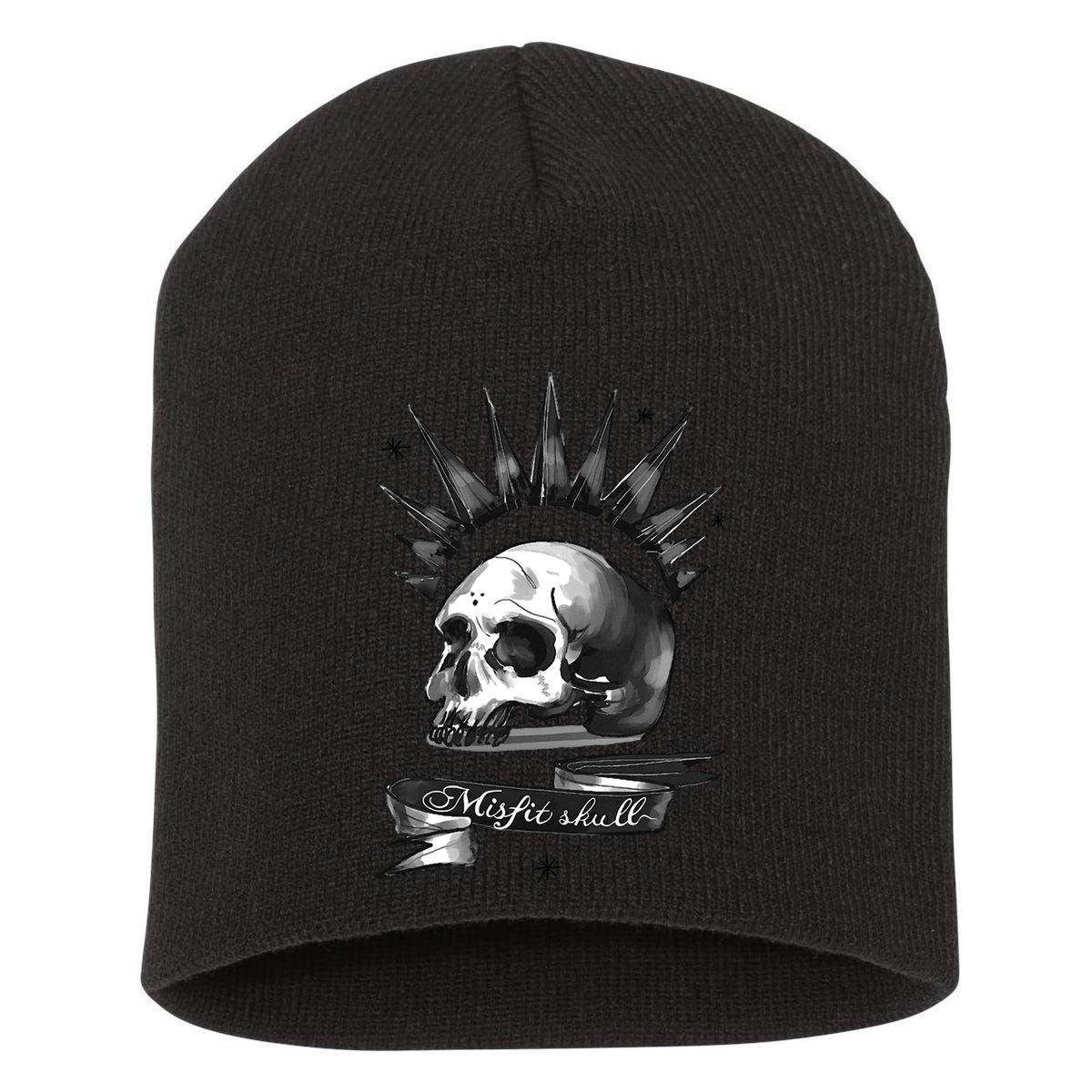 Punk Skull Life Is Strange Short Acrylic Beanie