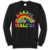 Peace Sign Love 60s 70s Tie Dye Harris Waltz 2024 Sweatshirt