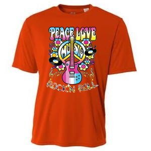 Peace Sign Love 60s 70s Tie Dye Hippie Costume Cooling Performance Crew T-Shirt