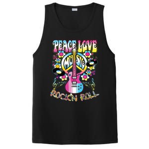 Peace Sign Love 60s 70s Tie Dye Hippie Costume PosiCharge Competitor Tank