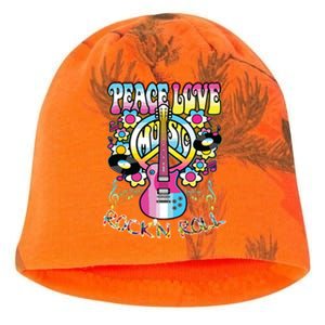 Peace Sign Love 60s 70s Tie Dye Hippie Costume Kati - Camo Knit Beanie