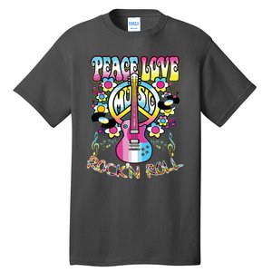 Peace Sign Love 60s 70s Tie Dye Hippie Costume Tall T-Shirt