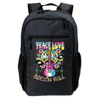 Peace Sign Love 60s 70s Tie Dye Hippie Costume Daily Commute Backpack