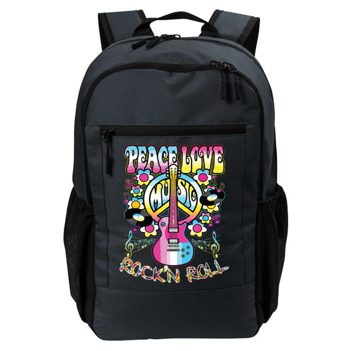 Peace Sign Love 60s 70s Tie Dye Hippie Costume Daily Commute Backpack