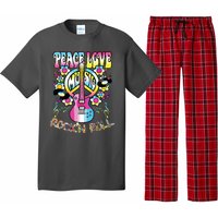 Peace Sign Love 60s 70s Tie Dye Hippie Costume Pajama Set