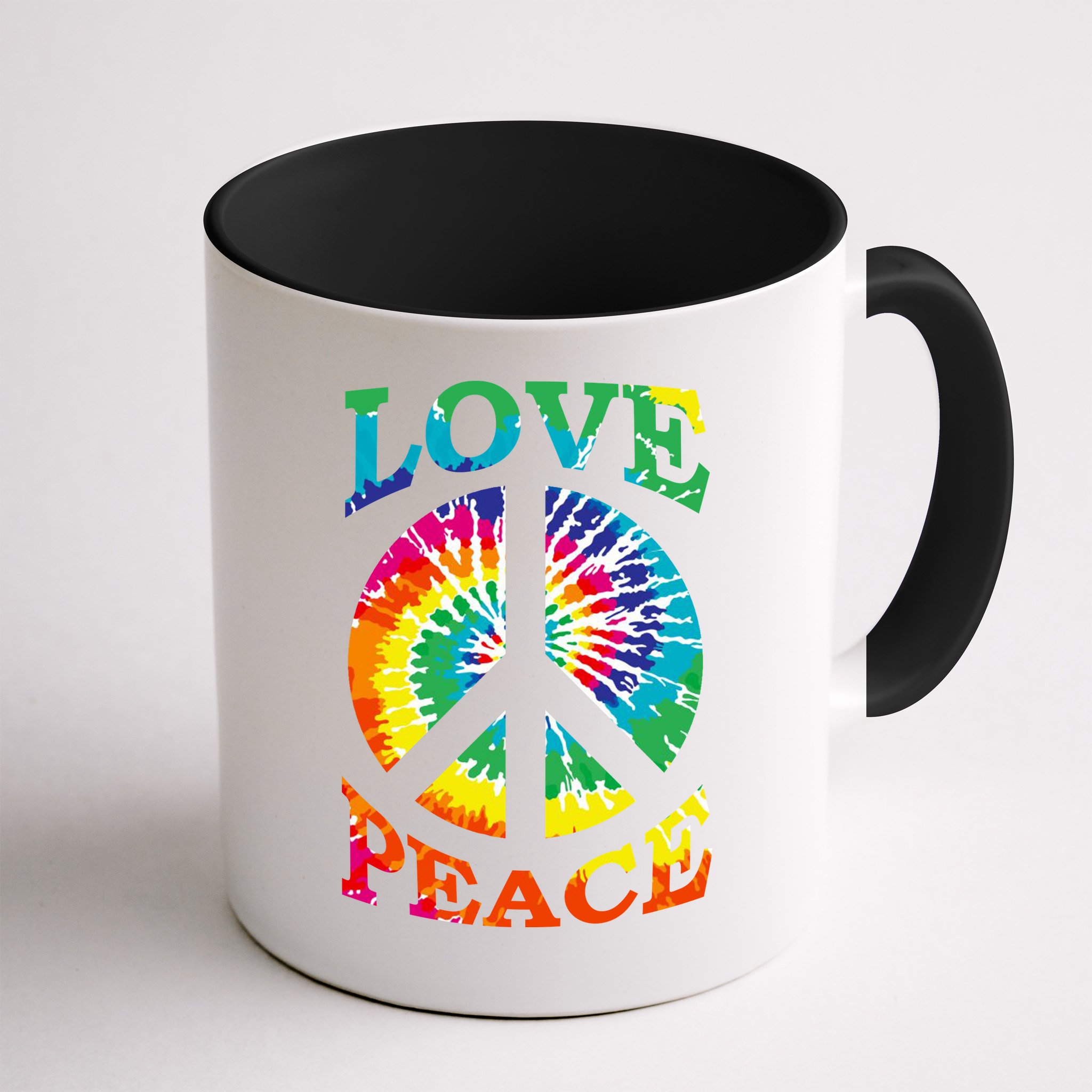 Peace Sign Love Retro 60S 70S Tie Dye Hippie Costume Mug