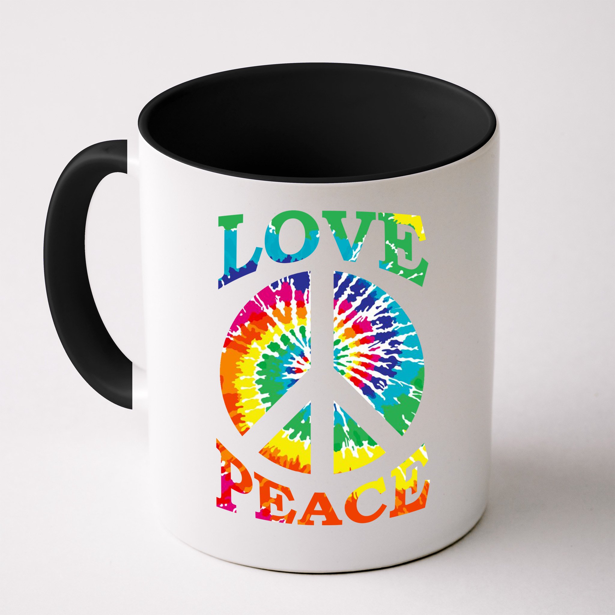 Peace Sign Love Retro 60S 70S Tie Dye Hippie Costume Mug