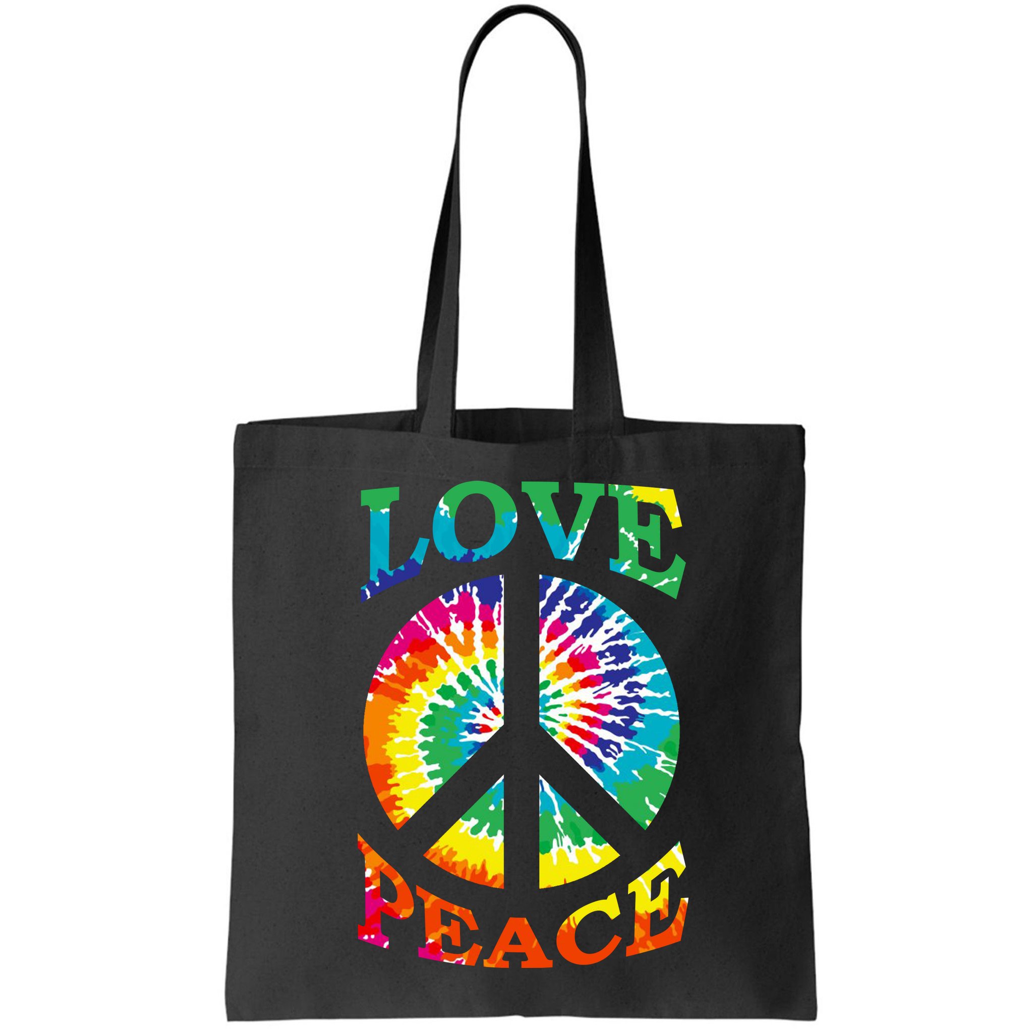 Peace Sign Love Retro 60S 70S Tie Dye Hippie Costume Bag