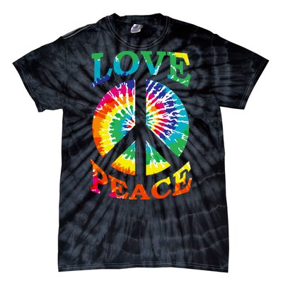 Peace Sign Love Retro 60S 70S Tie Dye Hippie Costume Tie-Dye T-Shirt