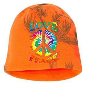 Peace Sign Love Retro 60S 70S Tie Dye Hippie Costume Kati - Camo Knit Beanie