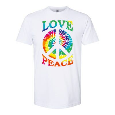 Peace Sign Love Retro 60S 70S Tie Dye Hippie Costume Softstyle® CVC T-Shirt