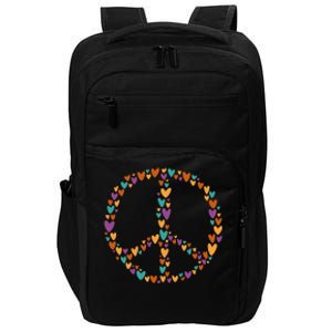 Peace Sign Love Hearts Impact Tech Backpack