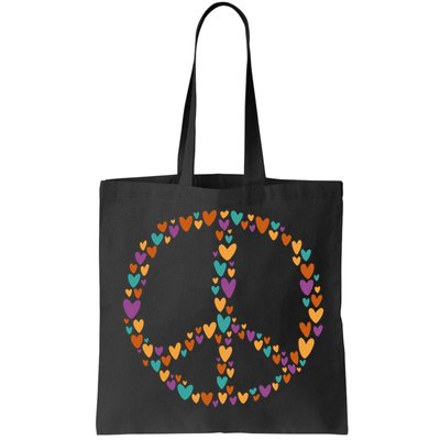 Peace Sign Love Hearts Bag