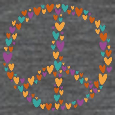 Peace Sign Love Hearts T-Shirt