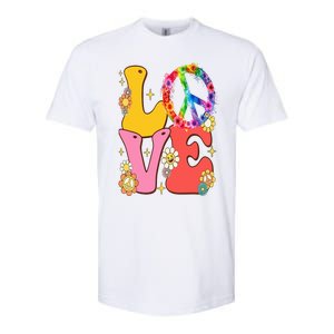 PEACE SIGN LOVE 60s 70s Tie Dye Hippie Costume Softstyle CVC T-Shirt