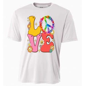 PEACE SIGN LOVE 60s 70s Tie Dye Hippie Costume Cooling Performance Crew T-Shirt