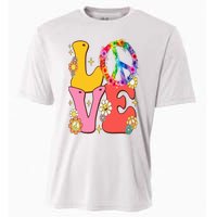 PEACE SIGN LOVE 60s 70s Tie Dye Hippie Costume Cooling Performance Crew T-Shirt