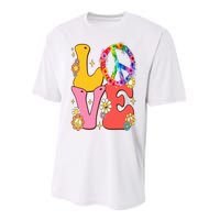 PEACE SIGN LOVE 60s 70s Tie Dye Hippie Costume Performance Sprint T-Shirt