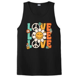 Peace Sign Love 60s 70s 80s Costume Groovy Theme Party PosiCharge Competitor Tank