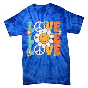 Peace Sign Love 60s 70s 80s Costume Groovy Theme Party Tie-Dye T-Shirt