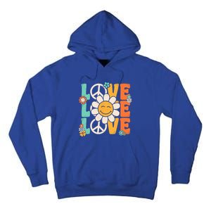 Peace Sign Love 60s 70s 80s Costume Groovy Theme Party Tall Hoodie