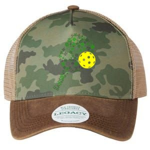 Pickleball Shamrock Leaf St Patrick Day Pickleball Player Legacy Tie Dye Trucker Hat