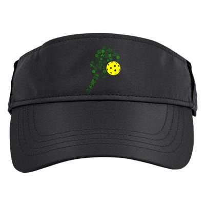 Pickleball Shamrock Leaf St Patrick Day Pickleball Player Adult Drive Performance Visor