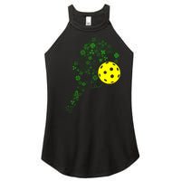 Pickleball Shamrock Leaf St Patrick Day Pickleball Player Women’s Perfect Tri Rocker Tank