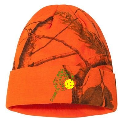 Pickleball Shamrock Leaf St Patrick Day Pickleball Player Kati Licensed 12" Camo Beanie