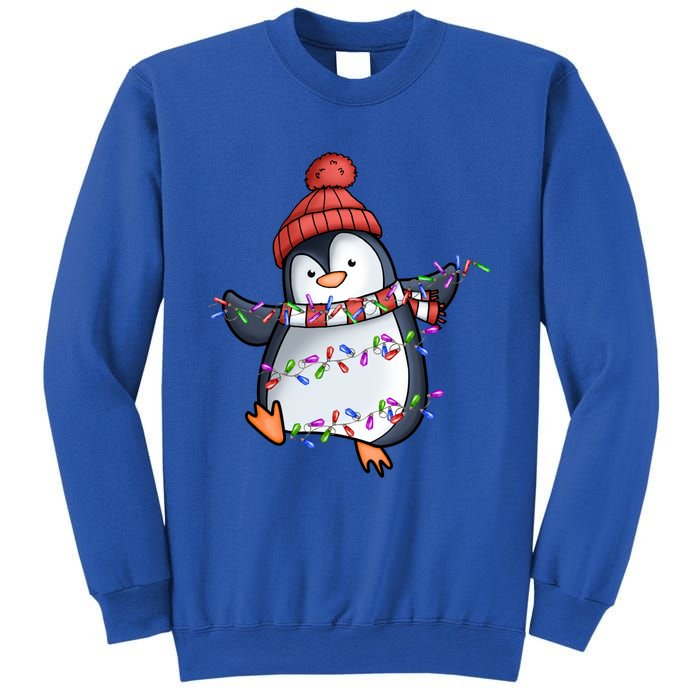 Penguin Santa Lights Christmas Pajamas Cute Penguins Xmas Great Gift Sweatshirt