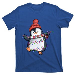 Penguin Santa Lights Christmas Pajamas Cute Penguins Xmas Great Gift T-Shirt