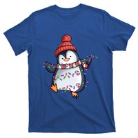 Penguin Santa Lights Christmas Pajamas Cute Penguins Xmas Great Gift T-Shirt