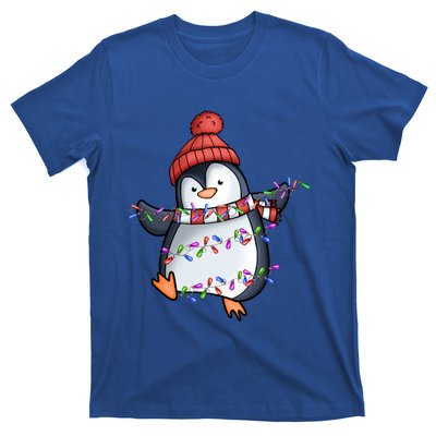 Penguin Santa Lights Christmas Pajamas Cute Penguins Xmas Great Gift T-Shirt