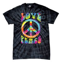 Peace Sign Love 60s 70s Tie Dye Hippie Costume Tie-Dye T-Shirt