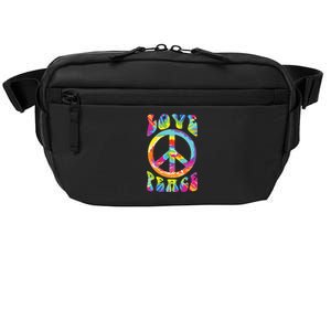 Peace Sign Love 60s 70s Tie Dye Hippie Costume Crossbody Pack