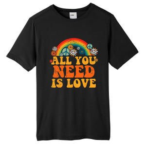 PEACE SIGN LOVE 60s 70s Tie Dye Hippie Costume Halloween Tall Fusion ChromaSoft Performance T-Shirt