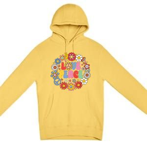 Peace Sign Love 60s 70s Love Peace Hippie Costume Premium Pullover Hoodie